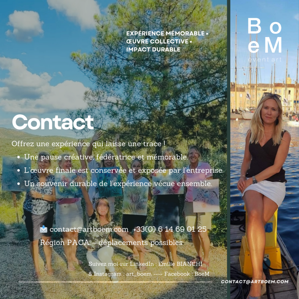 Contact pause artistique team-building BoeM