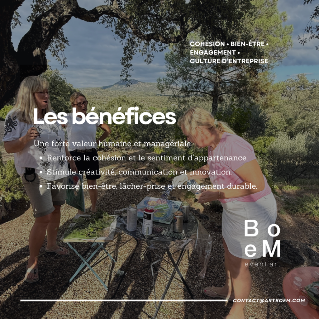 Atelier créatif et team building innovant – BoeM Event Art