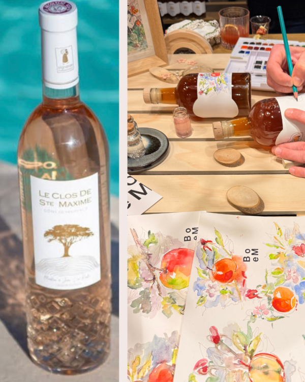 Atelier créatif dans un vignoble • Peindre une bouteille au cœur des vignes