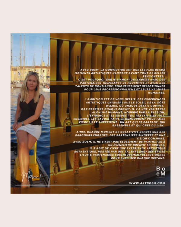 Une bouteille devient une œuvre Déguster et créer