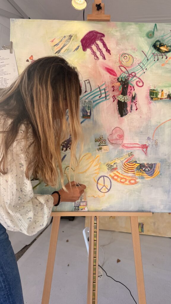 Live Painting participatif immersif BoeM lors d’un événement d’entreprise de la Direction régionale Sud-Est